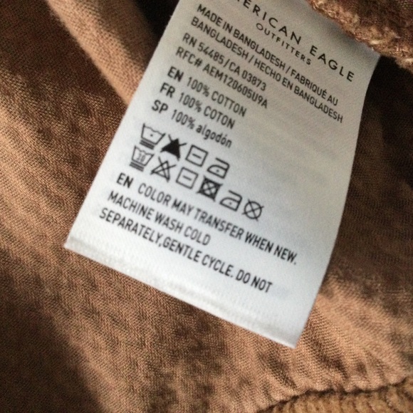 American Eagle Corduroy Jacket Small Oversized Fall - Picture 11 of 12